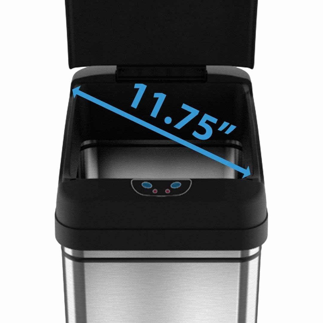 13 Gallon Automatic Touchless Sensor Kitchen Trash Can Z851