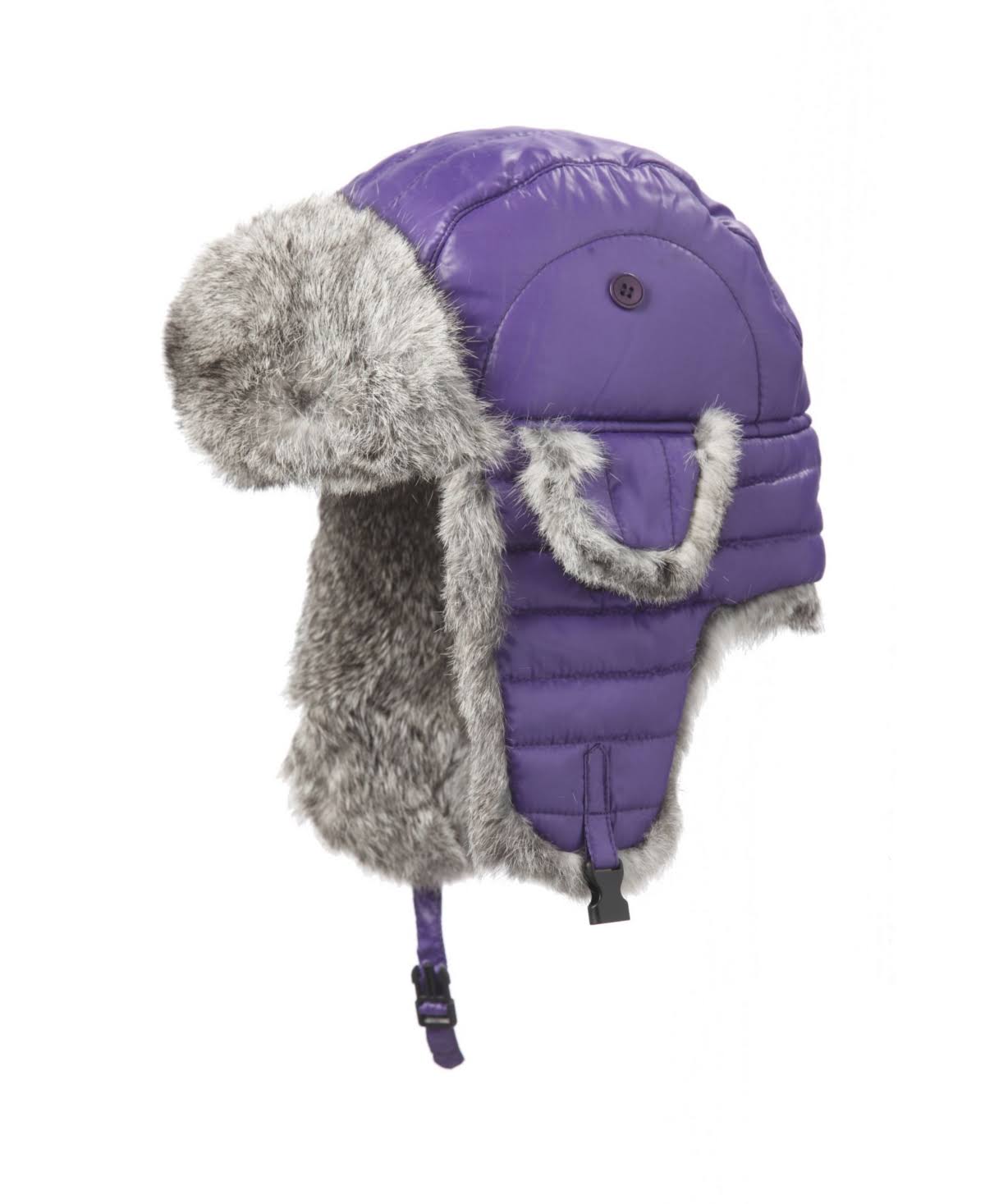 Nylon Shell Rabbit-Trimmed Aviator Hat Y64565