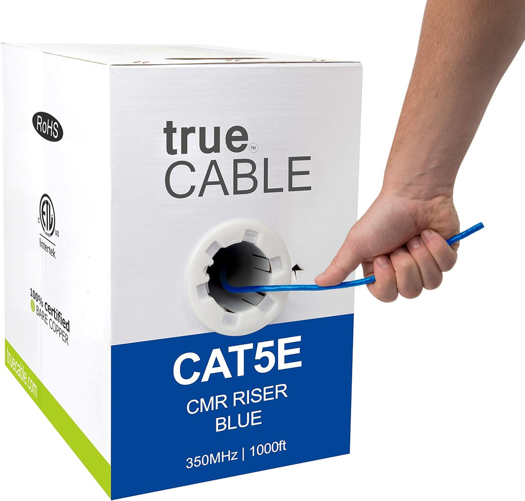 1000ft Purple 24AWG UTP Cat5e Riser Ethernet Cable W413132