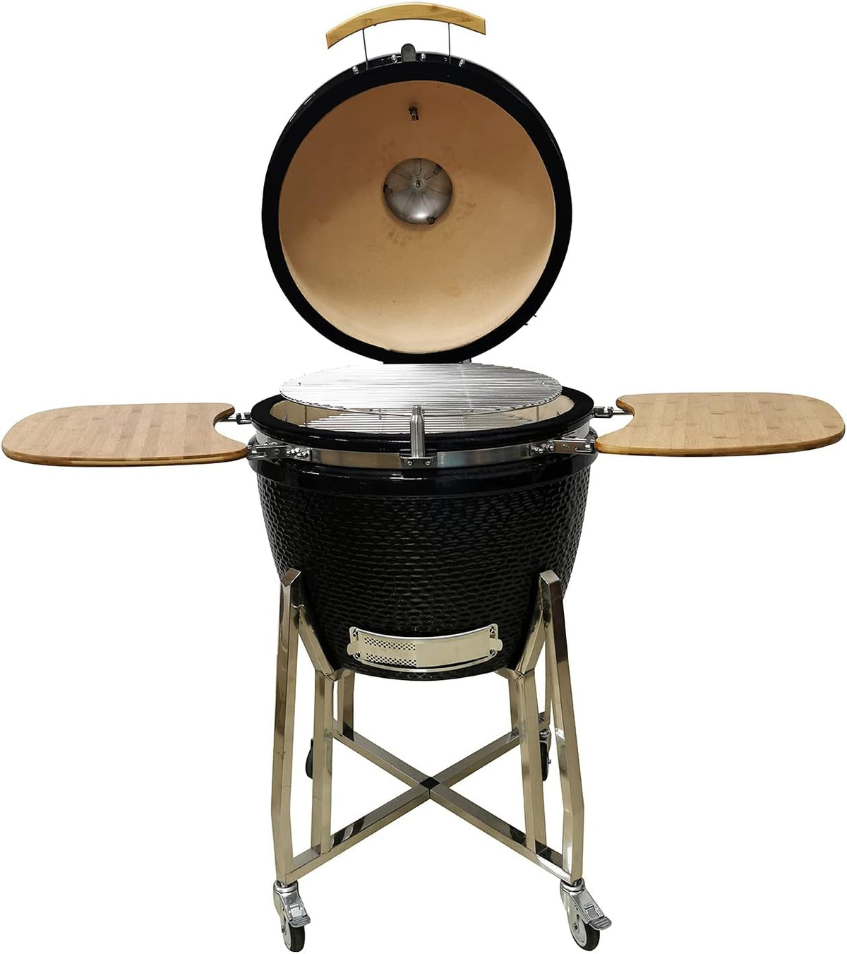 15 Kamado Grill with Stainless Steel Cart U8678