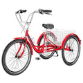 7 Speed 3 Wheel Adult Tricycle with Large Basket O942835