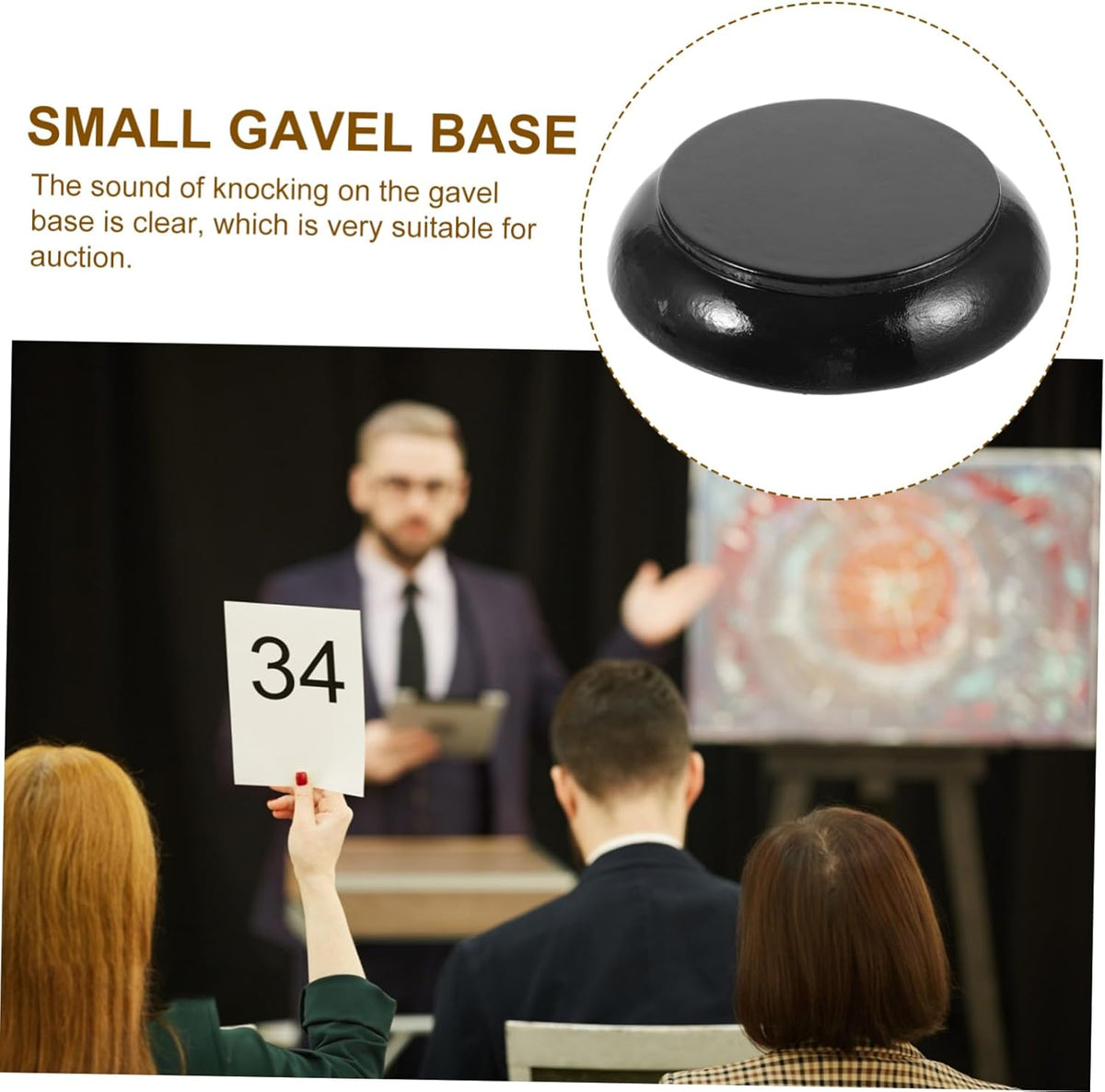 Wood Gavel Base W285