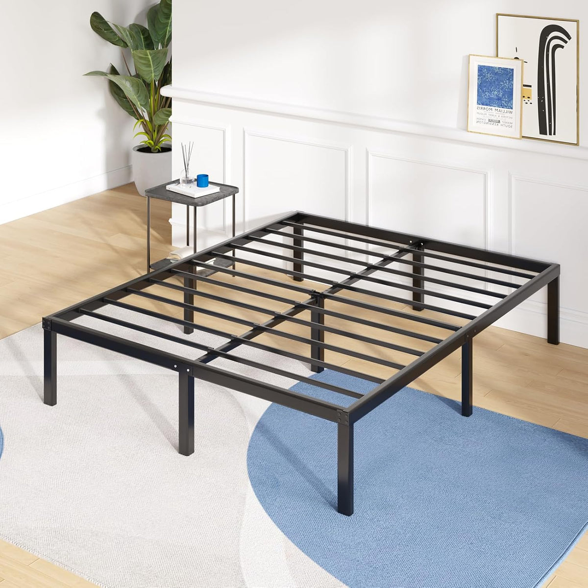 Queen Bed Frame with Storage Space Under Bed X8477