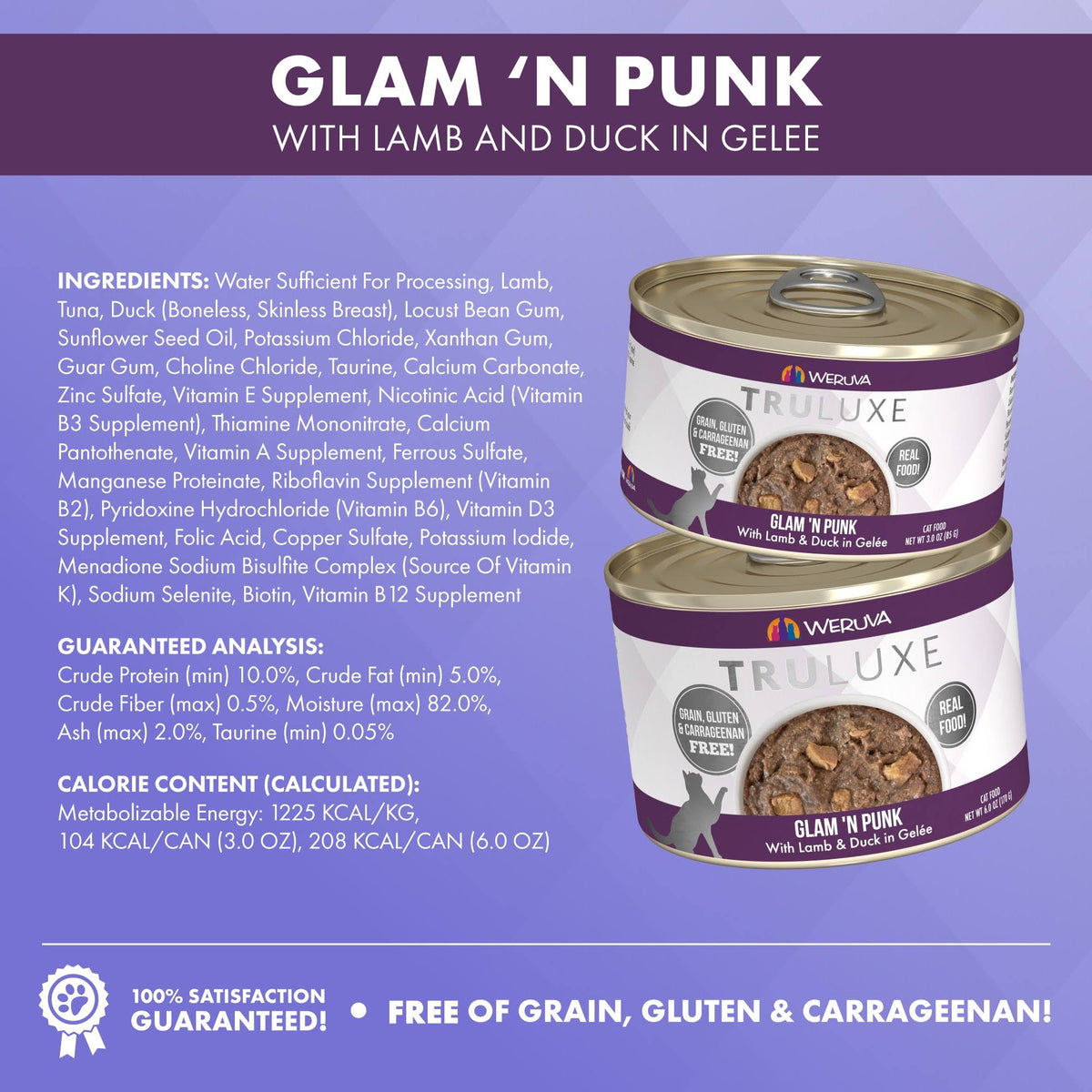 Canned Cat Food with Lamb & Duck, 6-oz, Case of 24 V6048