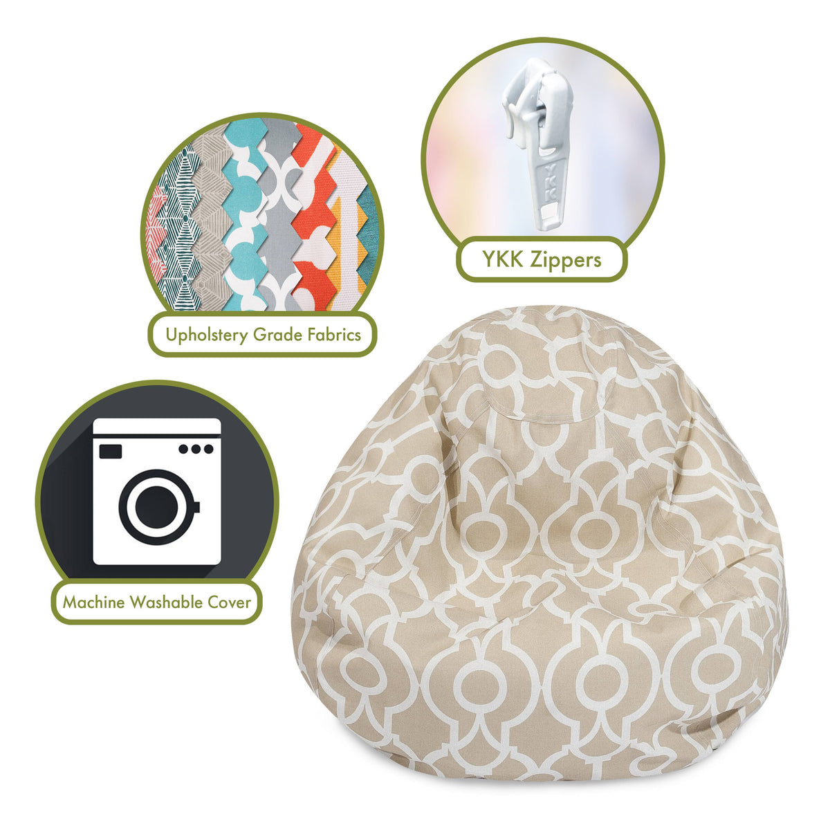 Sand Bean Bag Chair U409188