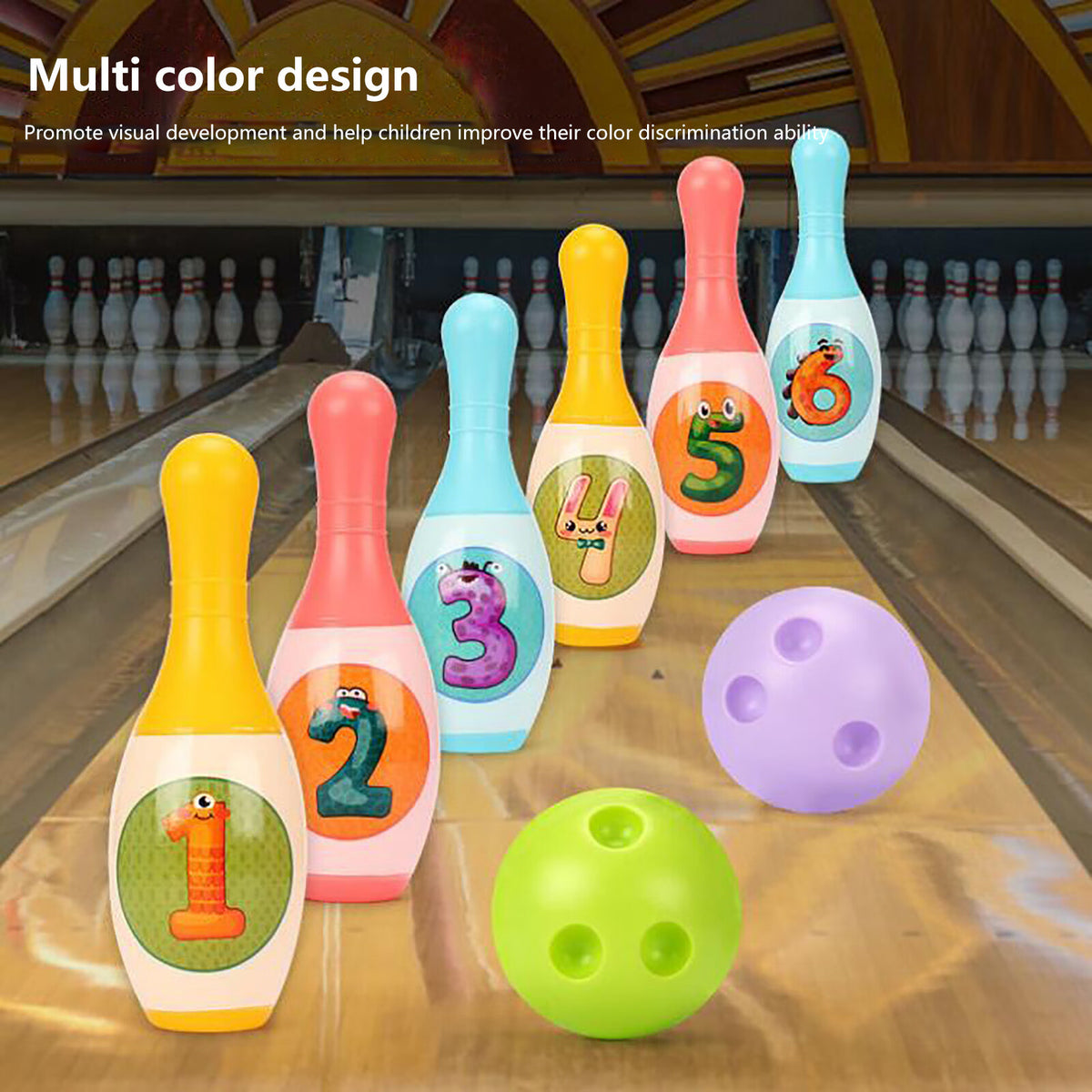 8-Piece Bowling Toys Sports and Ball Educational Toys K55703