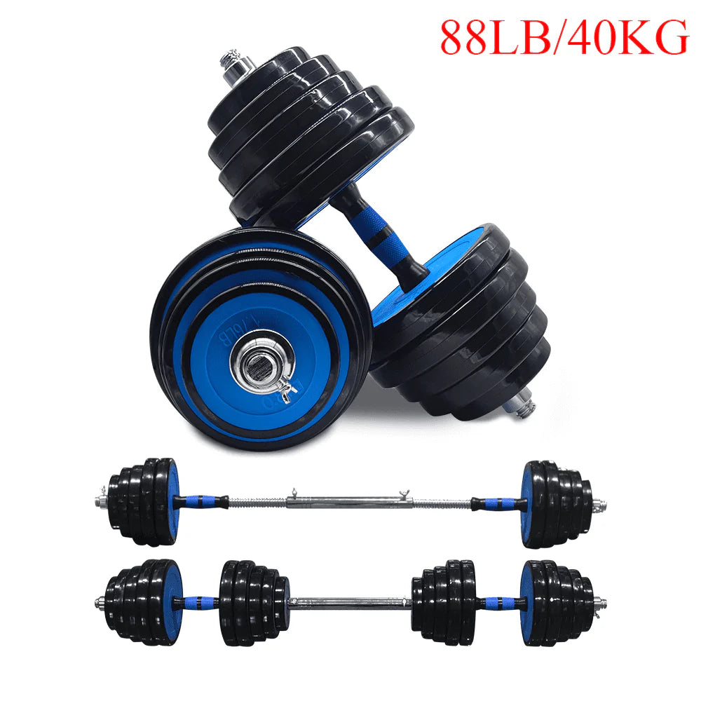 88 Lbs Adjustable Dumbbell Set with Connecting Rod P90913