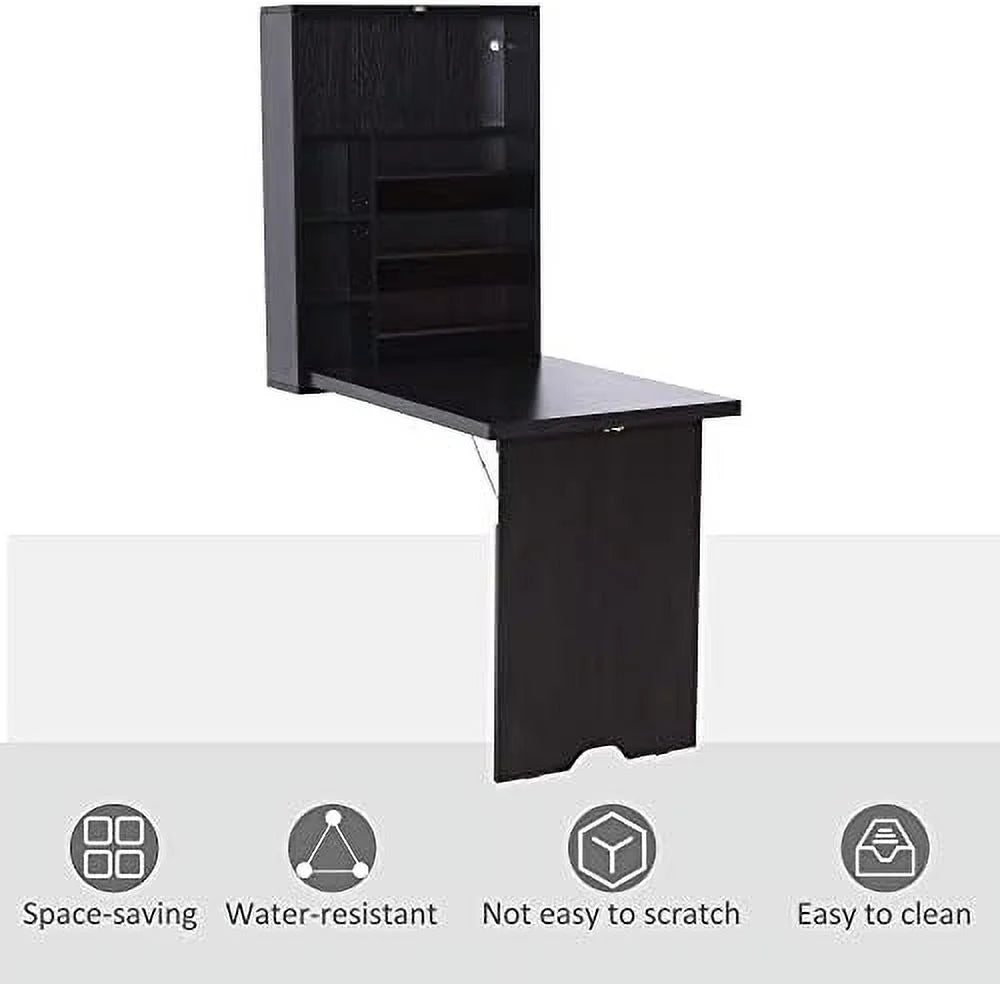 Compact Mahogany Convertible Desk B5747
