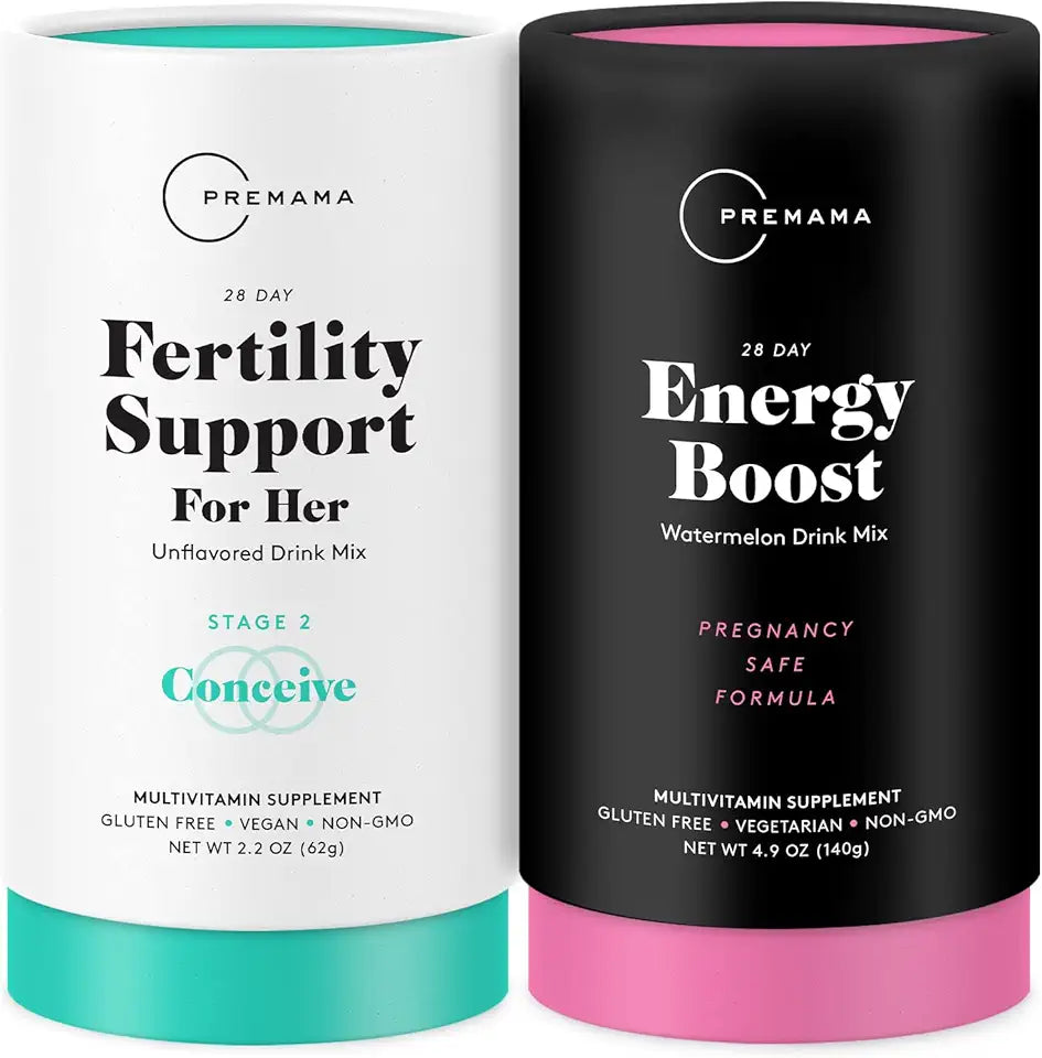 Prenatal Vitamin Drink Mix & Fertility Support Bundle E71713