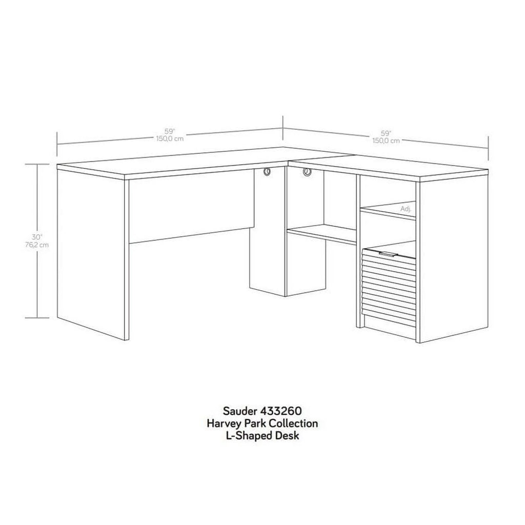 L-Shaped Home Office Desk P106