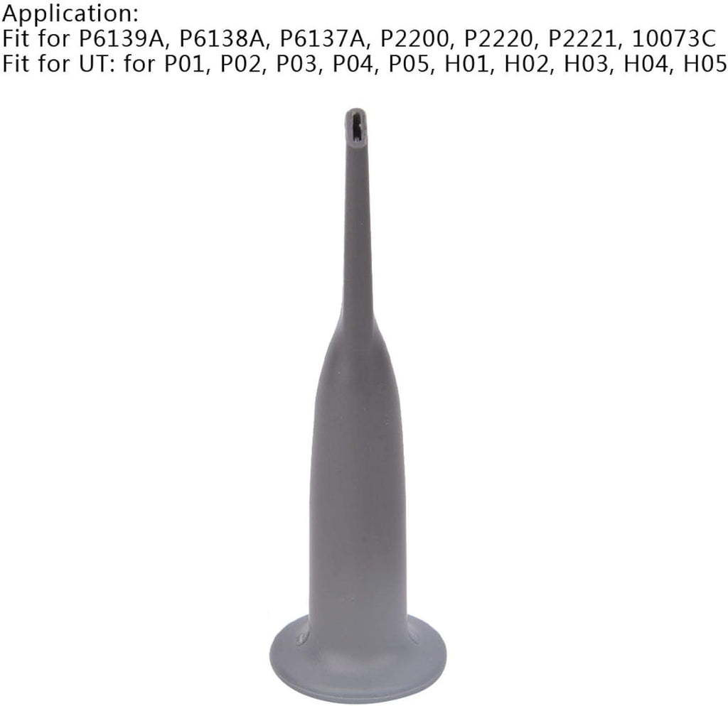 Oscilloscope Probe Cap with Hook, Gray, Pack of 2 B6463