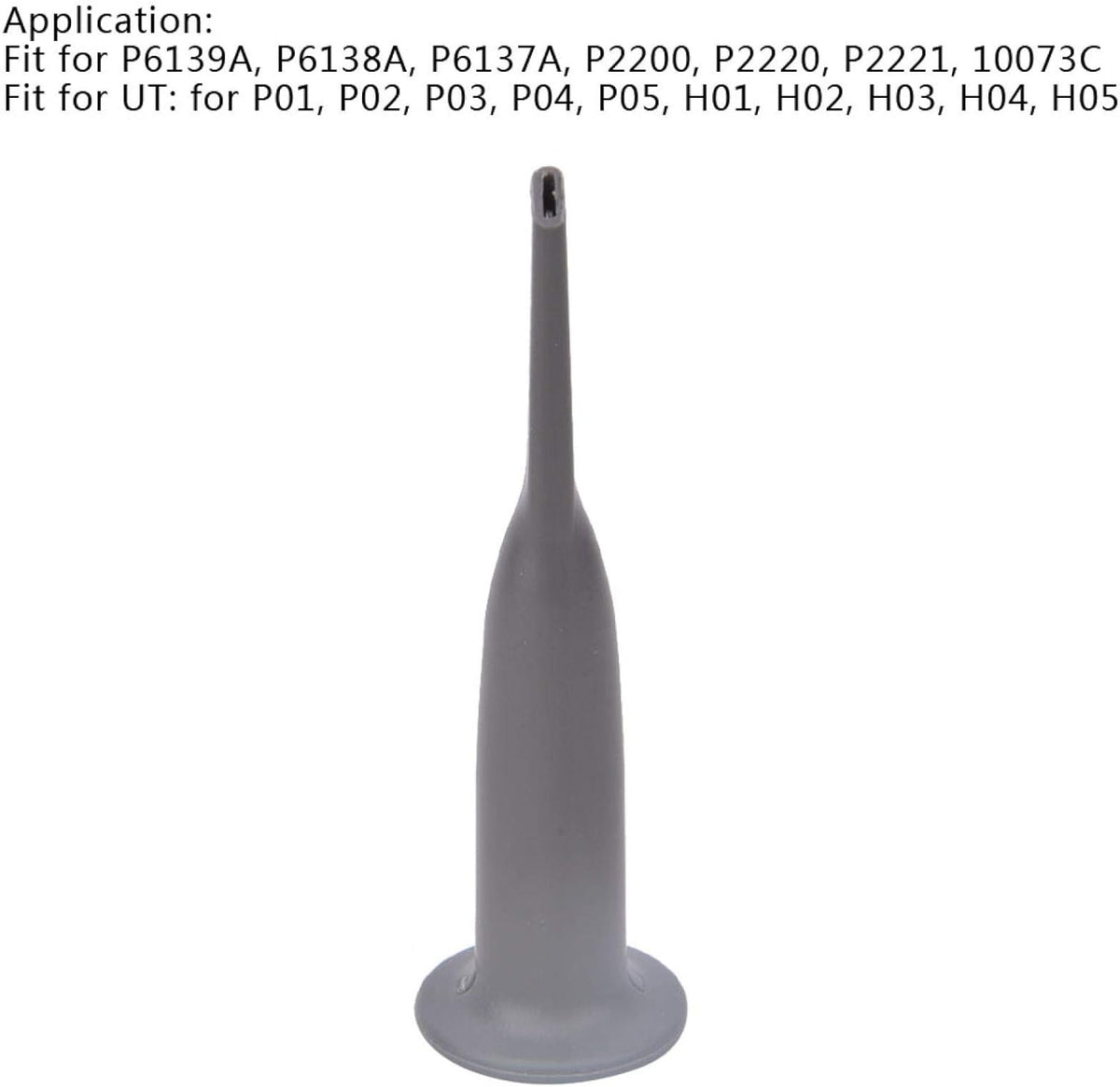 Oscilloscope Probe Cap with Hook, Gray, Pack of 2 B6463