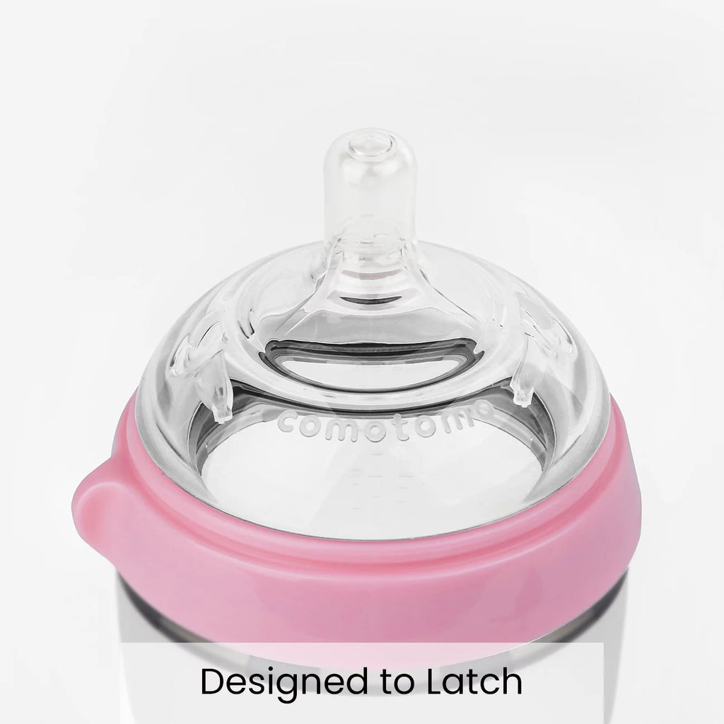 Pink 8 Ounce Baby Bottle 2pk O194