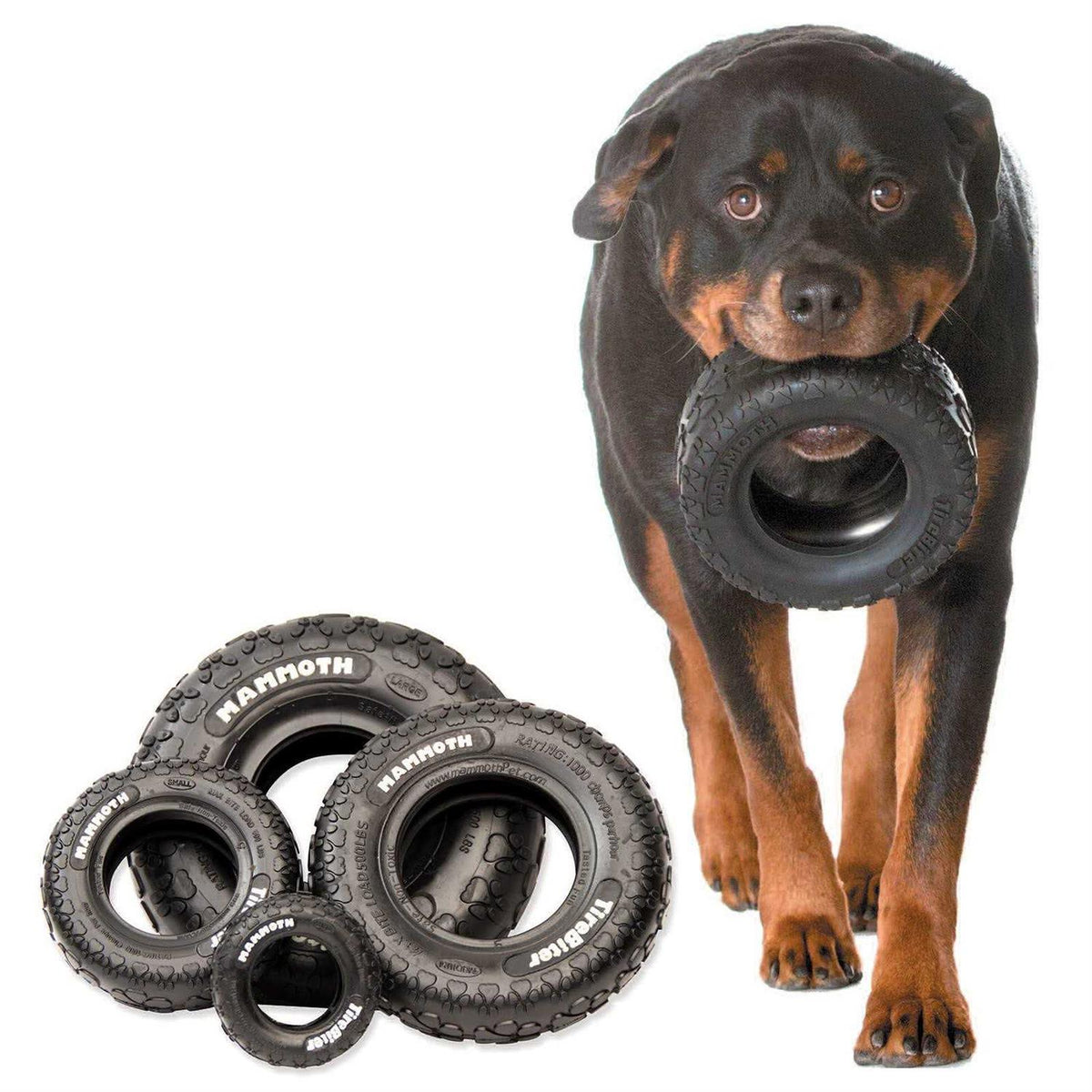 Rubber Tire Dog Toy Medium U756