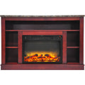 Cherry Electric Fireplace with Mantel D116541