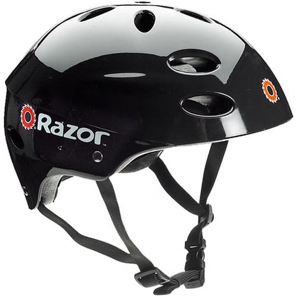 Glossy Black Child's Helmet W9094