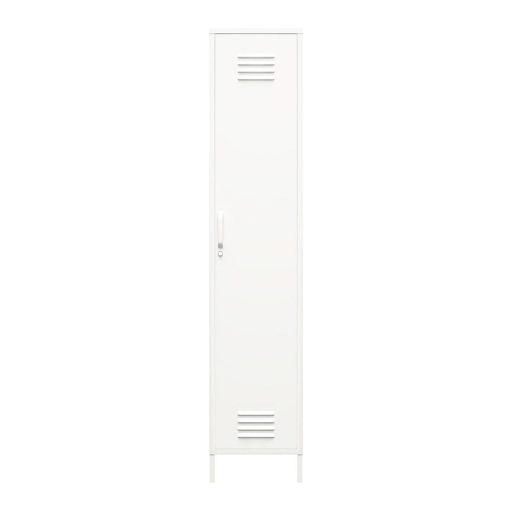 White Metal Locker Storage Cabinet J130751