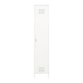 White Metal Locker Storage Cabinet J130751