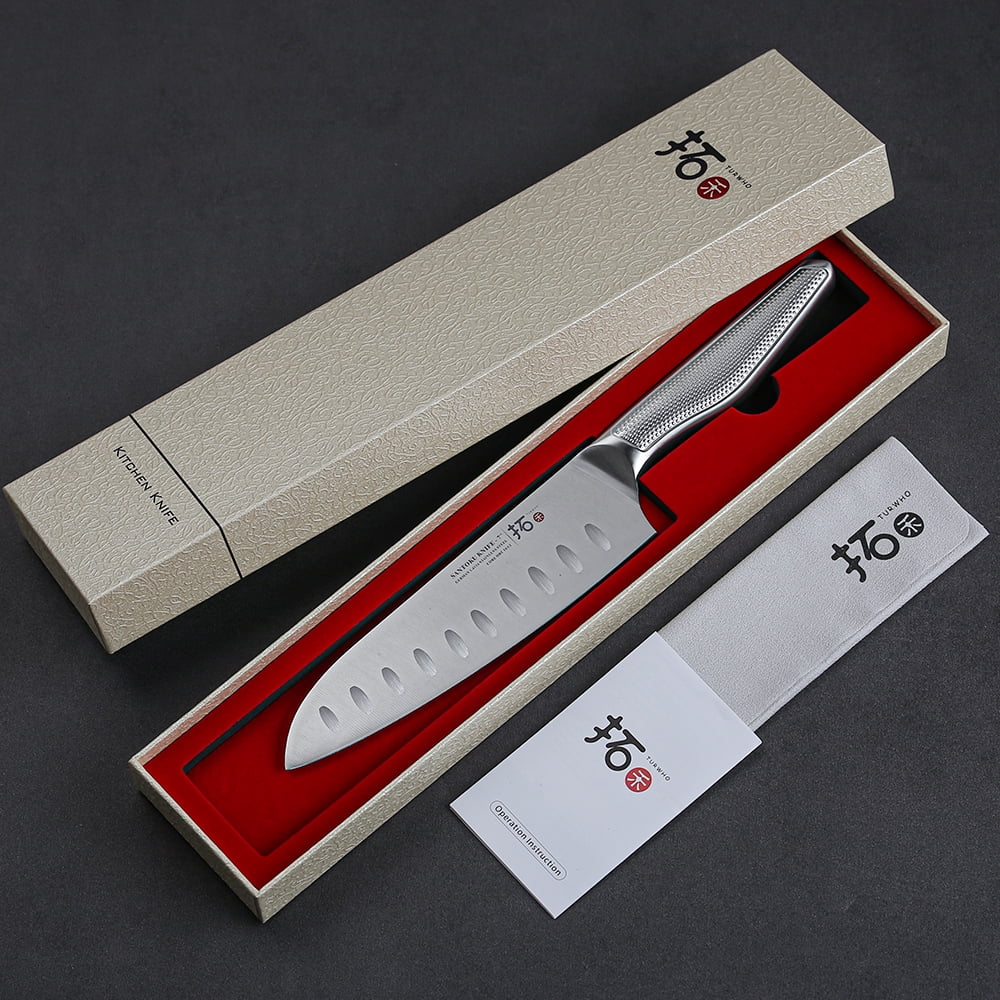7inch Santoku Knife Stainless Steel Kitchen Knife with Handle P1524