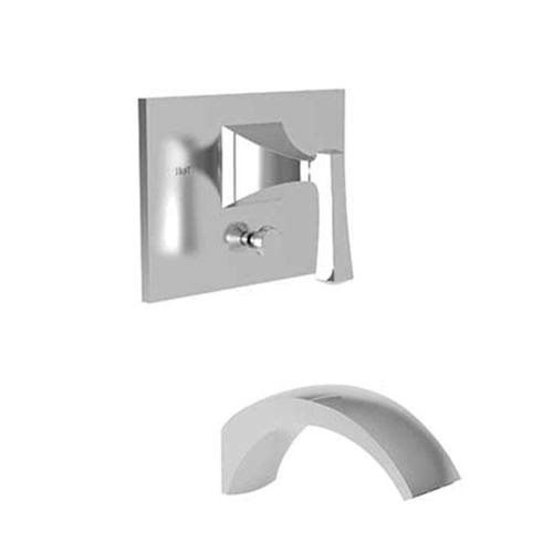 Weathered Brass Tub and Shower Trim Plate with Handle N84450