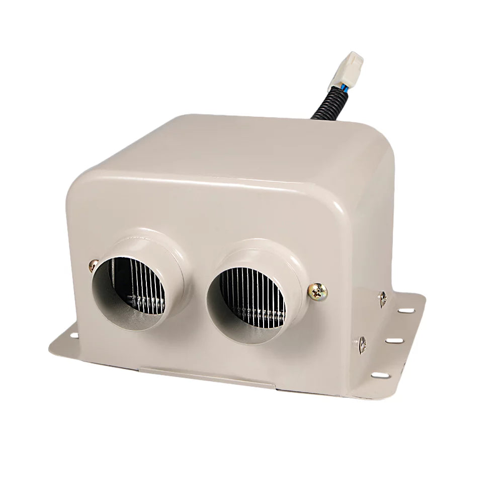 600W 12V Portable Car Heater Fan Defroster White P5143