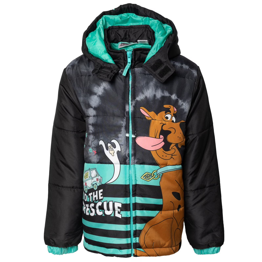 Scooby-Doo Little Boys Zip Up Puffer Jacket N18689