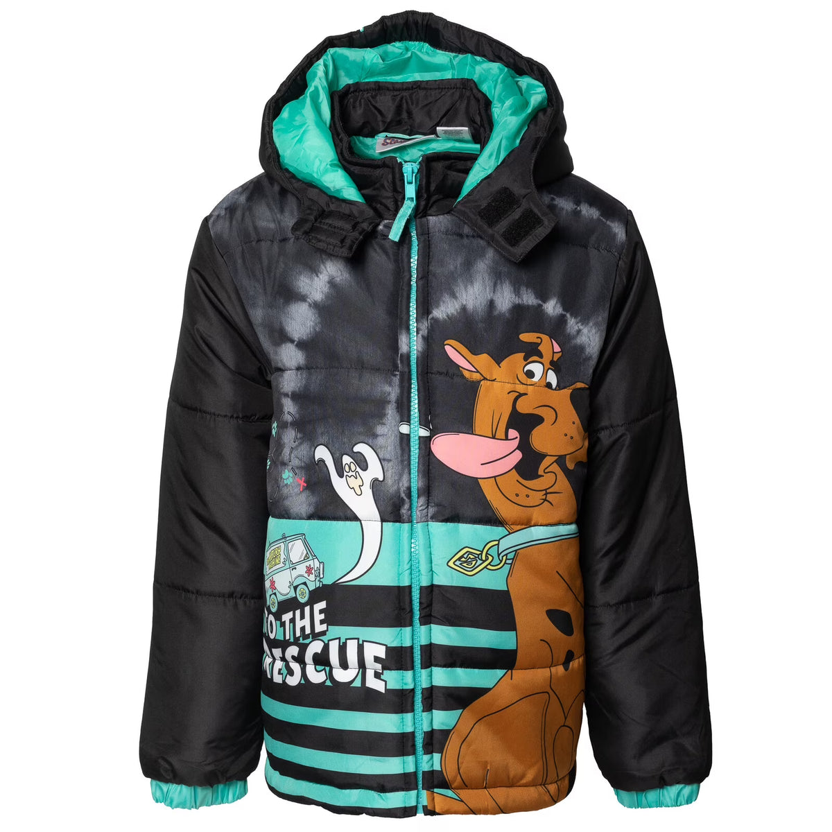Scooby-Doo Little Boys Zip Up Puffer Jacket N18689