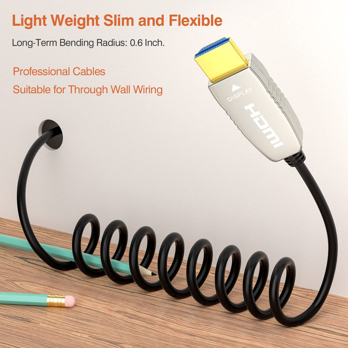 50 feet HDMI 2.0b Optic Cable Z402
