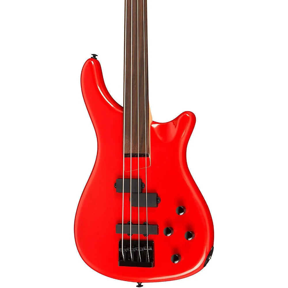 Candy Apple Red Fretless Electric Bass Guitar R4787