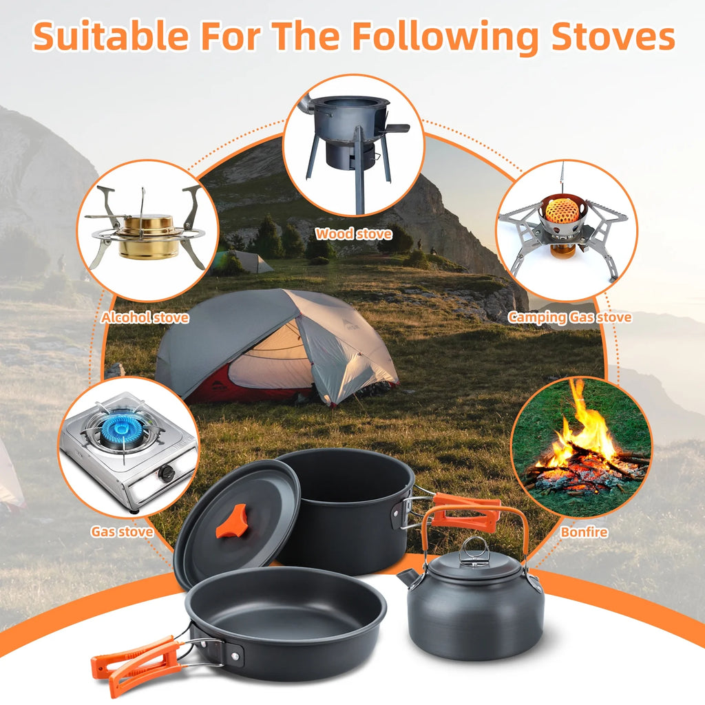 16pcs Camping Cookware Set B367129