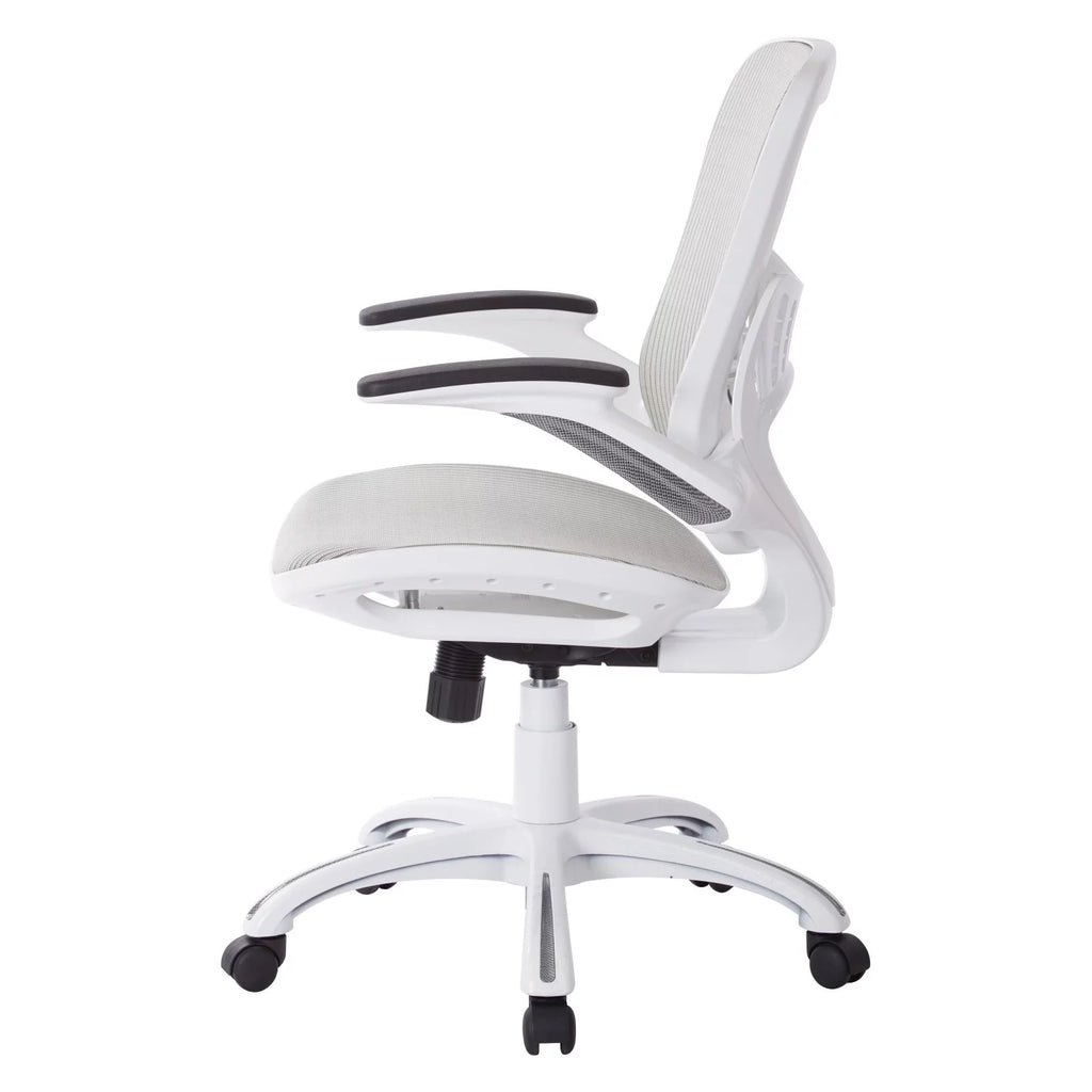 Office Chair with White Mesh Seat and Back Z553