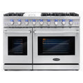 48 6.8 cu. ft. Double Oven Gas Range with Convection Oven in Stainless Steel S32100
