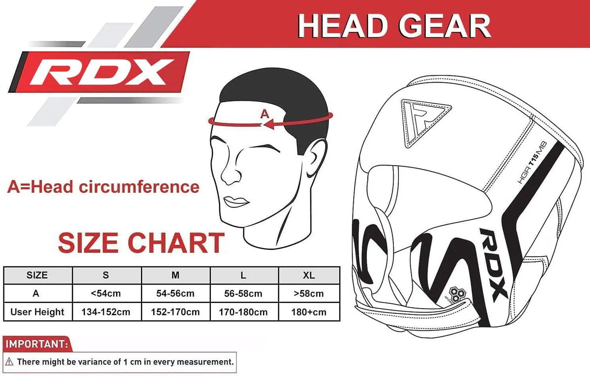 Black Padded Boxing Headgear M48119