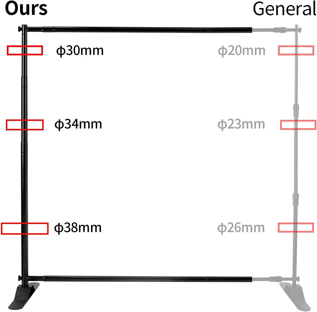 Heavy Duty Backdrop Banner Stand with Carry Bag D2944