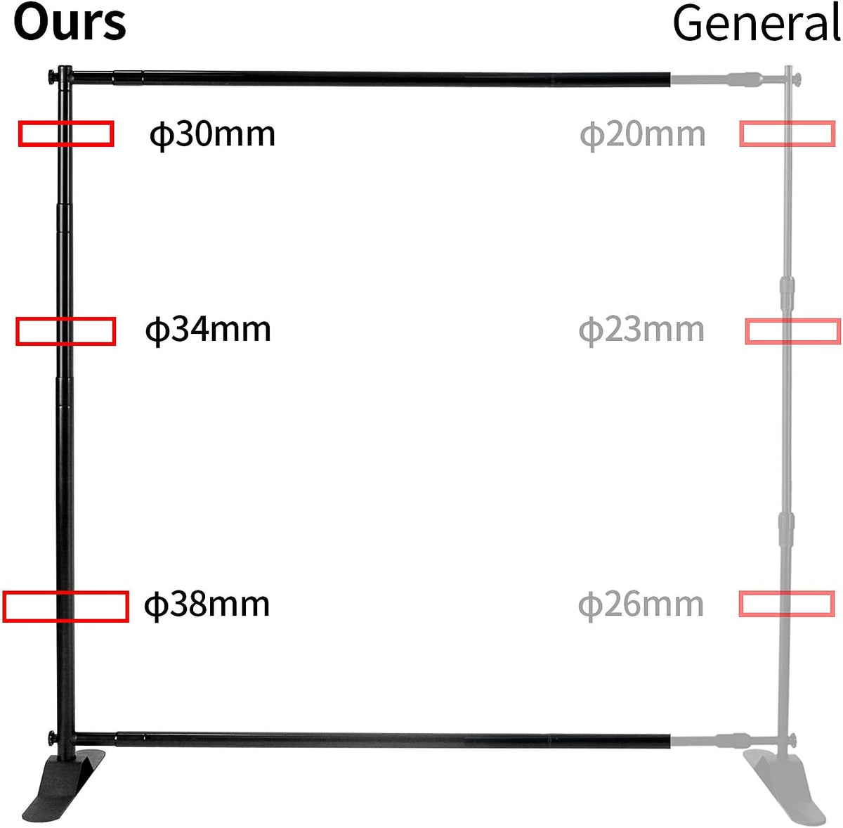 Heavy Duty Backdrop Banner Stand with Carry Bag D2944