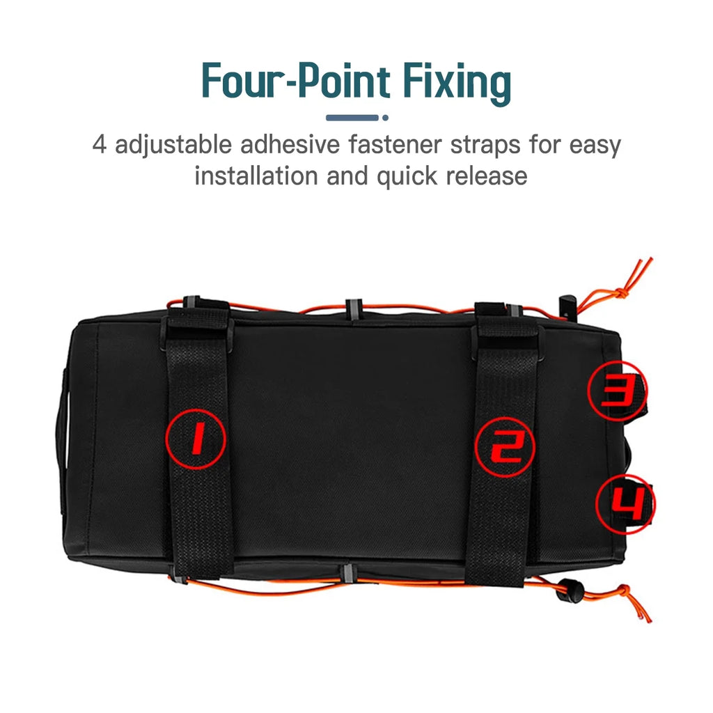 Waterproof Rear Seat Bike Trunk Bag with 2 Side Hanging Bags R1791