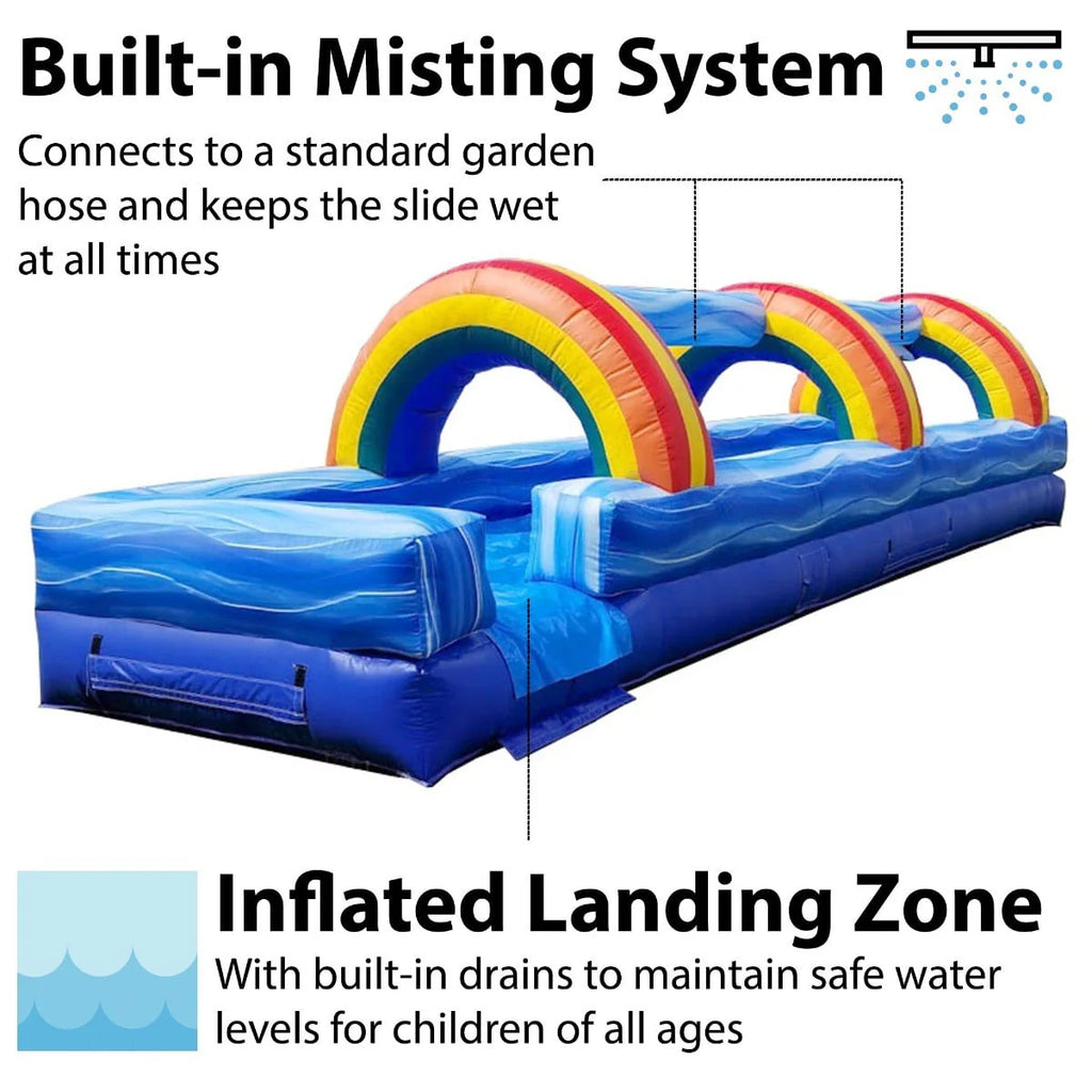 Blue Inflatable Slip n Slide with Blower J4297