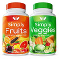 90 Veggie and 90 Fruit Capsules Whole Food Supplements A560