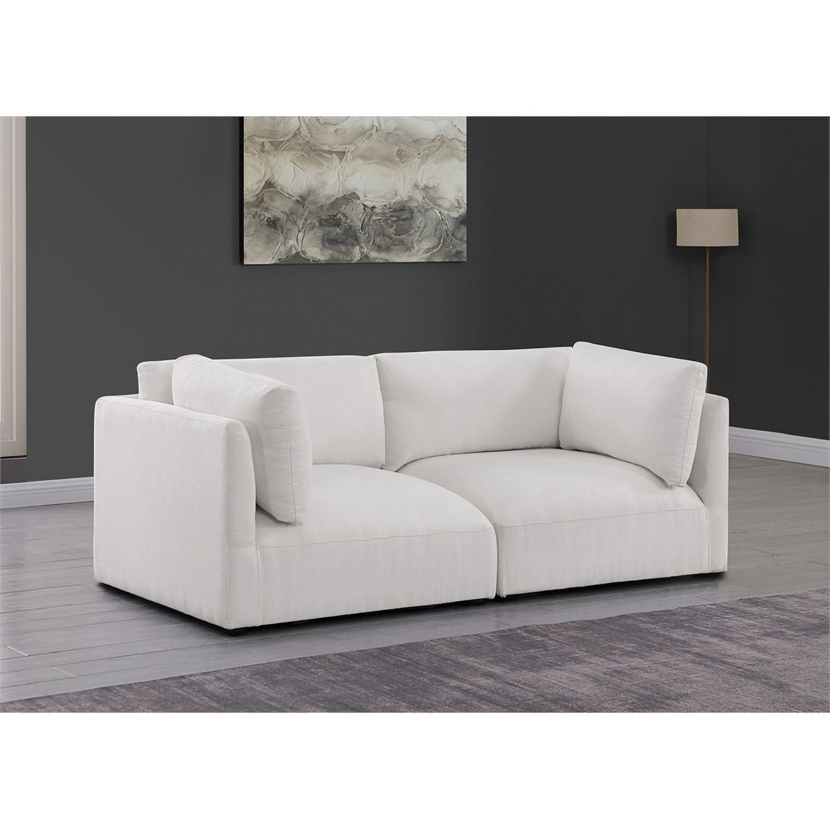 Cream Fabric Modular Sofa K8331