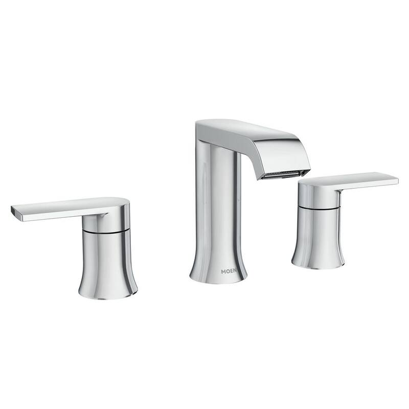 8 in. Widespread Double Handle Bathroom Faucet in Chrome V2830
