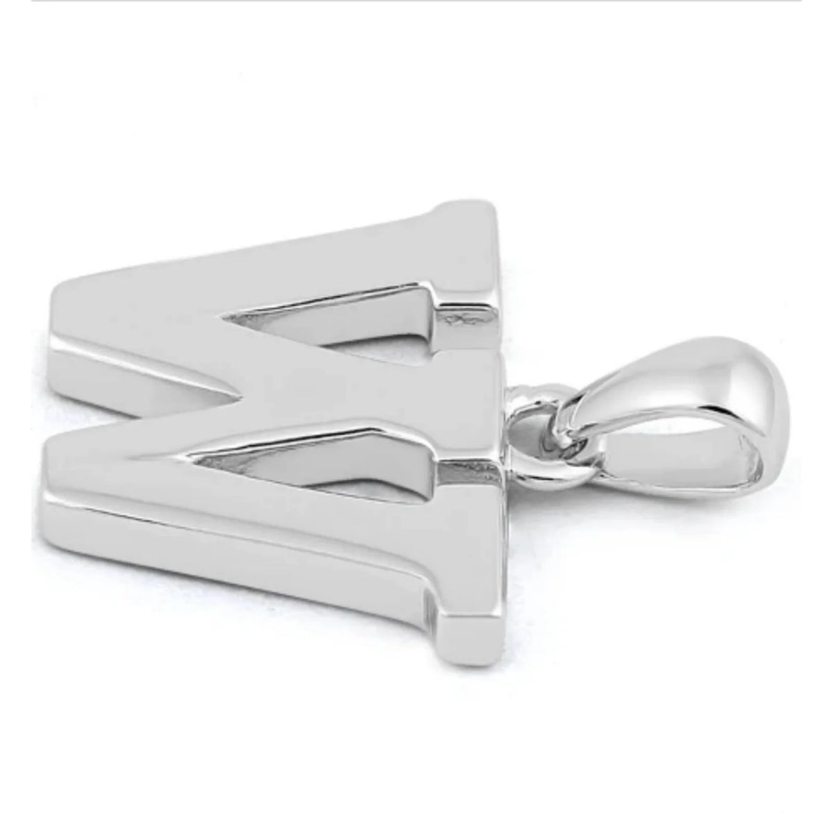 W Initial Pendant Necklace 925 Sterling Silver Y12470