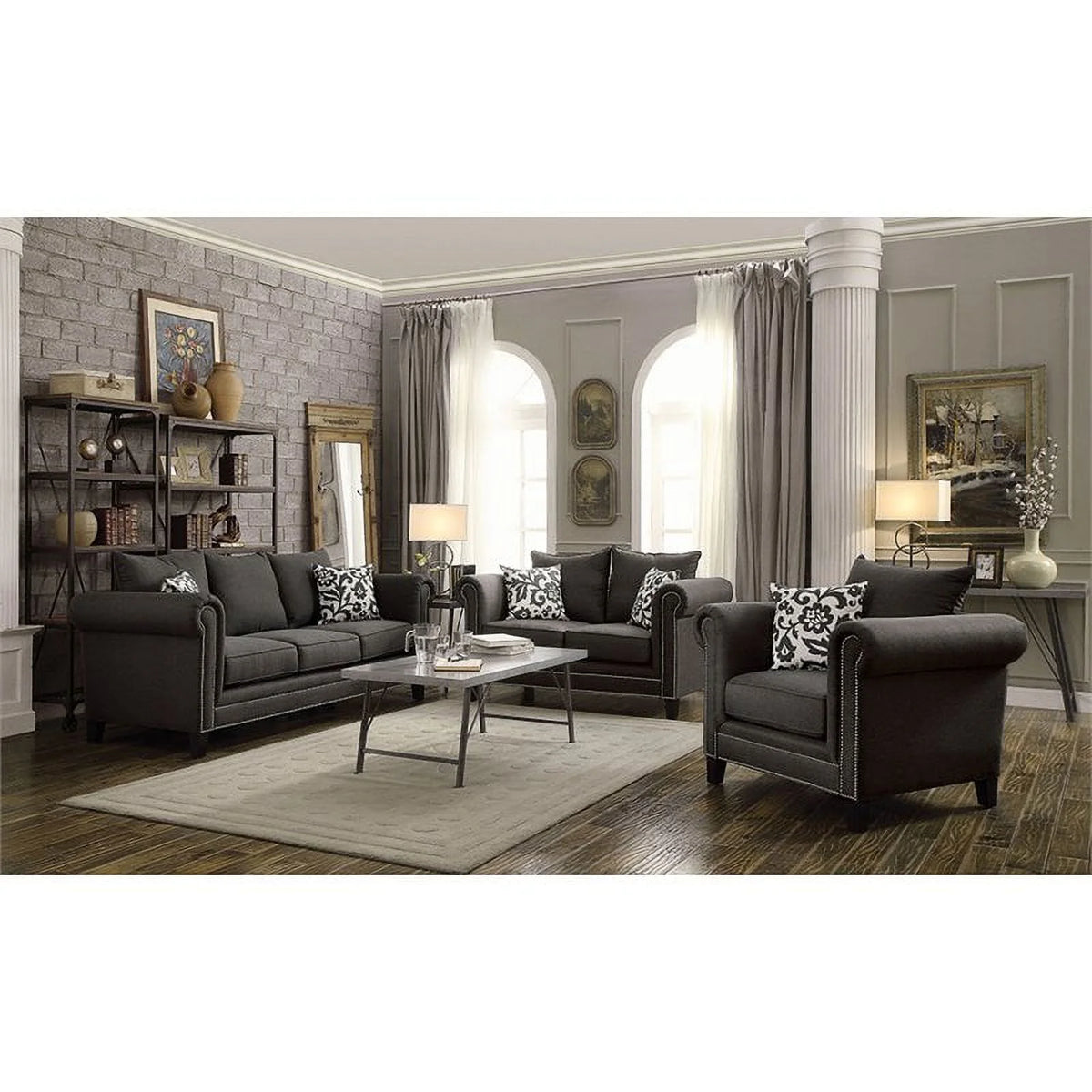 Charcoal Loveseat Y1776