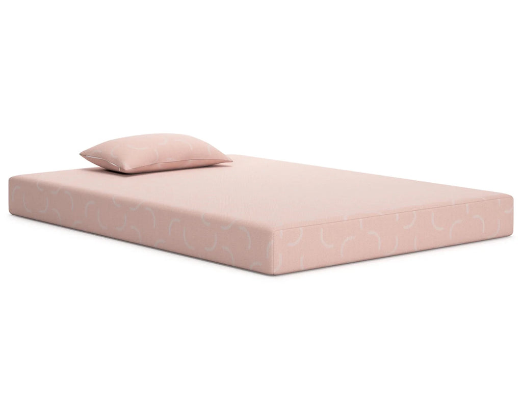Twin Size 7 Inch Firm Memory Foam Mattress with Cover & Pillow A2451