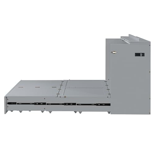 Queen Size Murphy Wall Bed with USB Charging Station and Storage Drawer Q263973