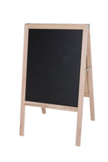 Natural Hardwood Two Black Chalkboards Easel F8996
