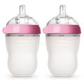 Pink 8 Ounce Baby Bottle 2pk O194