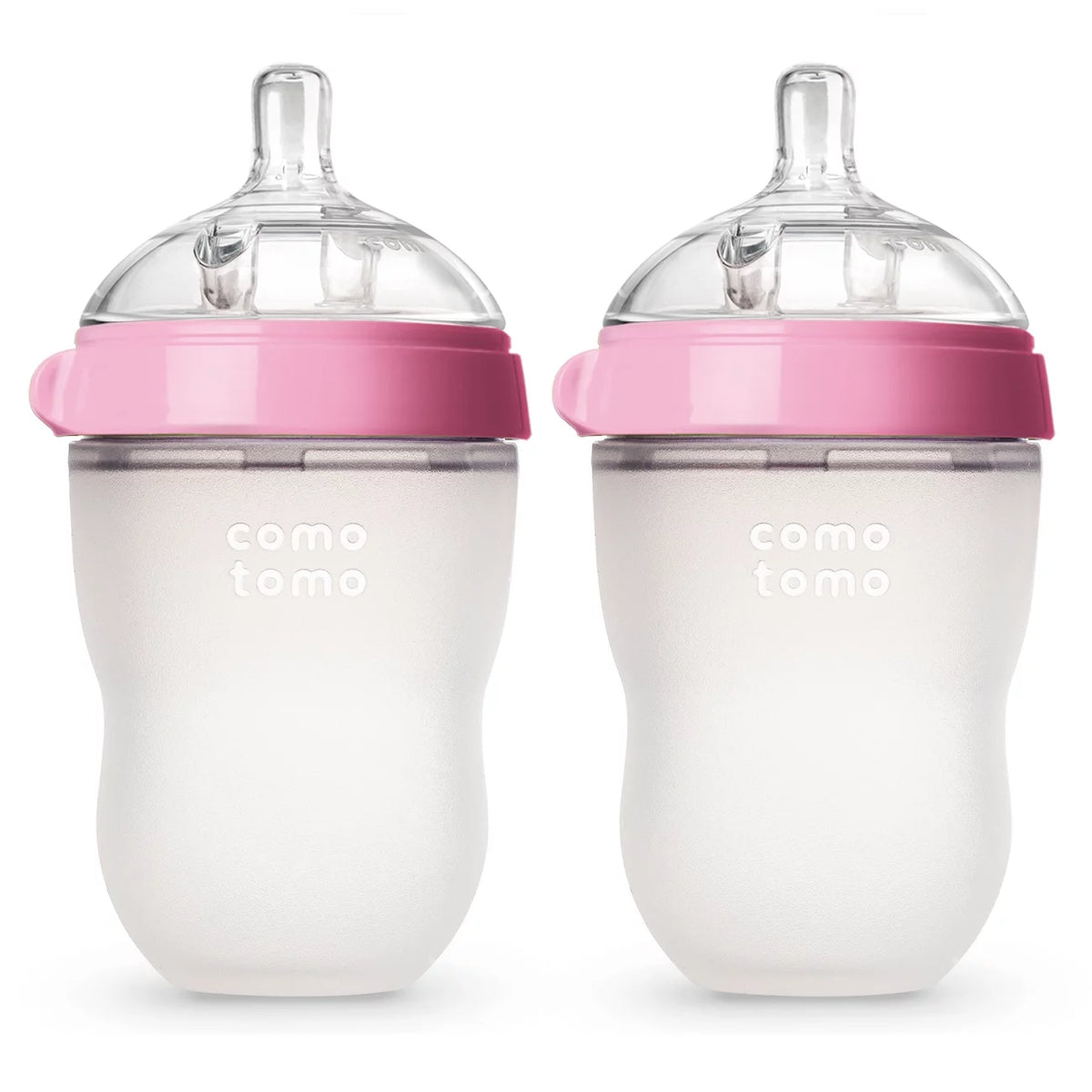Pink 8 Ounce Baby Bottle 2pk O194