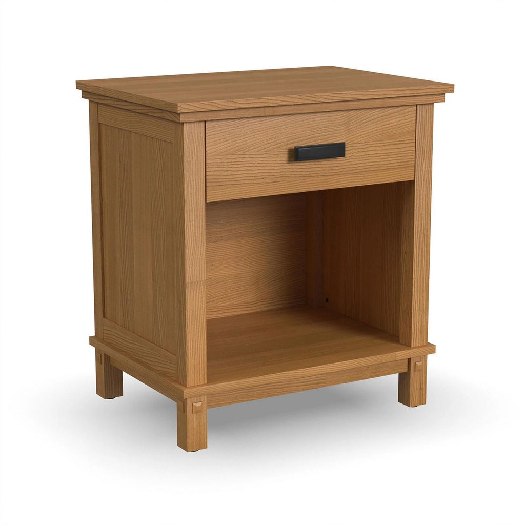 4-Piece Wood King Bedroom Set with 2 Nightstand in Brown W620