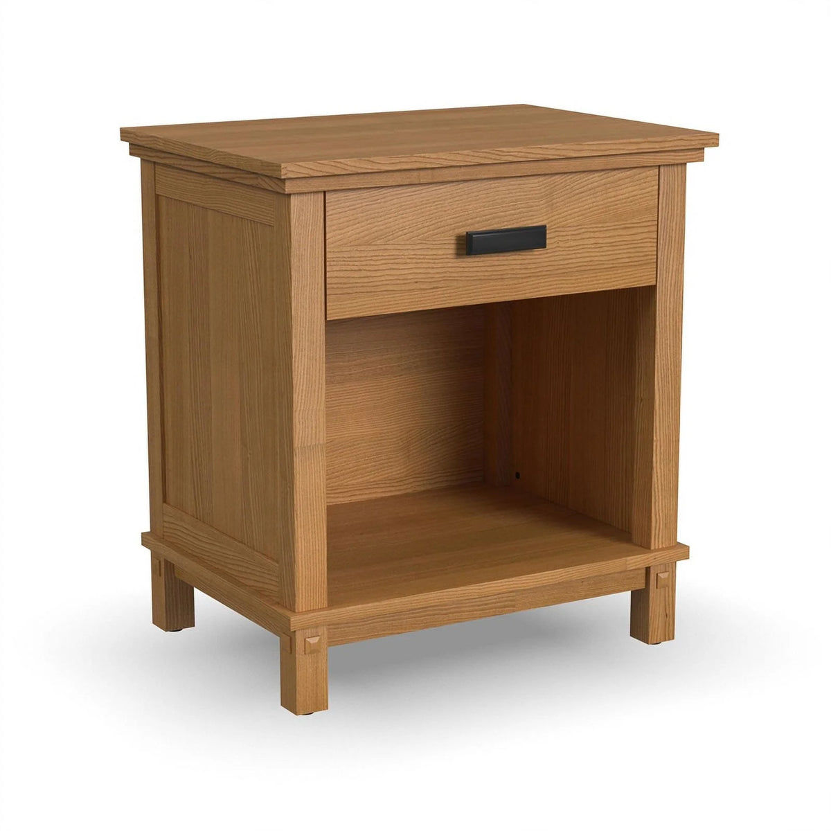4-Piece Wood King Bedroom Set with 2 Nightstand in Brown W620