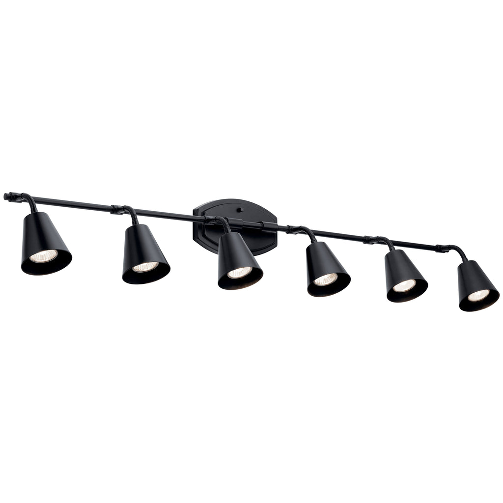 Black 6 Light Rail Light A129